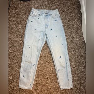 American Eagle Outfitters Blue Ankle Cropped Jeans